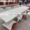 Extendable coffee table marble square coffee artificial stone top dining table