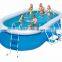 trapezoidal oval shape water pools