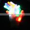 New rainbow LED luminous Gloves White colorful LED flash magic gloves LED light emitting gloves