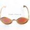 Colorful polarized lens bamboo and wood sunglasses