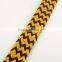 New Produce Hand Made Anderson Style Leather Belt Brown and Yellow Cotton