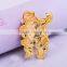 53*39mm China Wholesale Christmas Santa Claus Pin Brooch