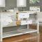 70" Double Sink Pearl WHITE Traditional Bathroom Vanity/Bathroom Furniture/Bathroom Cabinet LN-T1181
