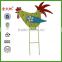 JHB Chicken shape metal decorative garden stakes for sale