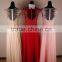 Exquisite Beaded Sexy Embroidered Backless Pleated Cap Sleeveless Evening Gown Formal Dress Patterns for Girls