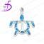 2016 wholesale K5 blue opal turtle shaped pendant