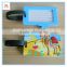 Creative cartoon silicone luggage tag, silicone luggage tag for traveling, silicone luggage tag for man, woman and children