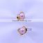 new design 925 silver cultured pearl stud earrings with color pearl