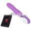 Female 10-Frequency Vibrating Silent Waterproof G-Spot Stimulation Silica Gel Masturbation Vibrator Sex Toy for Adults (Purple)