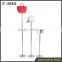 stainless steel material high glossy window display stand for products display