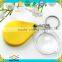 water drop shape colorful key chain magnifying glass with lens