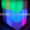 Illuminated LED chairs led cube chair for party Outdoor Led Cube Chair