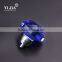 45 mm blue zinc alloy chrome plate crystal knobs for kitchen cabinets