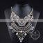high quality vintage rhinestone chunky statement necklace tin alloy fashion women pendant necklace 6390142