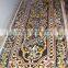 Black Rectangle Marble Inlay Table Top, Marble Inlay Dining Inlaid Table Top
