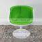 Popular new coming fiberglass chair in oval shape