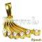 Diamond Pendants, Banana Shape pendants, diamond Jewelry