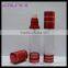 Round plastic personal care cosmetic bottle screen printing 50ml cosmetic packaging