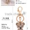 Cute Lovely Fashion Bear Animal Diamond Crystal Rhinestone GCrystal Keychain Charm Pendent for Women Handbag Purse Bag Keyrings