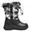 KSNOW New Everyday Little Kid/Big Kid Insulated Fur Insole Lace Up Winter Snow Boots