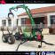 atv towable timber trailer with crane,log trailers with grapple ,telescopic crane