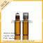 High quality 12ml frost roll on glass bottle with aluminum cap