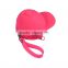 heart shape silicone wallet