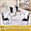 Modern Simple Marble Top Metal Dining Room Table
