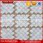 Polished white carrara fish scale fan shaped mosaic tiles