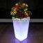 Led lighted flower pots plastic flower vase home decoration pots