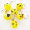 Fashion design various led flashing light emoji keychain