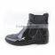unique decoration shiny Red black navy chelsea rain boot women