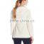 Women European Style Coats 100% Polyester Texture Fleece Long Sleeve Tops Snow Zipper Hooded Winter Jacket For Women