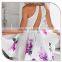 Summer Halter One Piece Hollow Out Dress 2016 Keyhole Flower Print A Line Simple Casual Dress