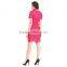 Fashion Lace Patchwork Short Frock Lady Image Skater Dress