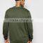 Custom Round Neck Side Pockets Without Hood Green Men's 100% Cotton Casual Breathable Slim Fit Zip Open Blank Jumper Sweatshirt