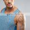 High Quality New Design Summer Cooling Custom Blue Gym Wear Comfortable 100% Polyester Fashion Men Muscle Sport Tank Tops