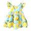 ShiJ Baby Girls Dress Lemon 100% Cotton In Stock Kids Clothes
