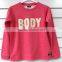 Fit Women Sweatshirt With Raglan Sleeve Towel Embroidering for Winter and Autumn Season Sports