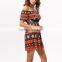 backless off shoulder printed reddish orange pictures latest women fashion sex dress
