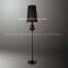 Modern Crystal Floor Lamp Black