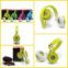Yellow beats mixr headphone yellow beats neon mixr headphone for iphone with factory cheap price