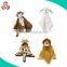 Custom white lamb blankets softtextile animal head plush baby blanket