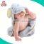 Factory terry baby hooded bath towel 100% cotton bath towel