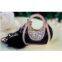 Gift elegant bags hangings women's car keychain leather lovers hair ball pendant hangings tassel oil keychain