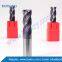 4 Flute Spiral Flat Solid Carbide End Mill for Metal Milling AlTiN Coating CNC Cutting Tools