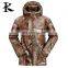 Forest Camo jacket, Waterproof Softshell Hunting Jacket, Breathable Fish Jacket