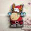 3D Father Christmas fridge magnet, rubber Santa Claus refrigerator magnet