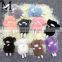 Top Quality Mink Fur Accessory Custom Promotional Sleeping Sheep Keychain