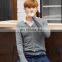 Autumn/Spring good quality fashion casual slim fit v neck custom knitted 100% cotton mens cardigan sweater direct factory